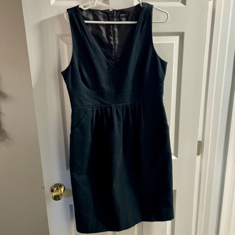 J Crew v-neck dress with pockets